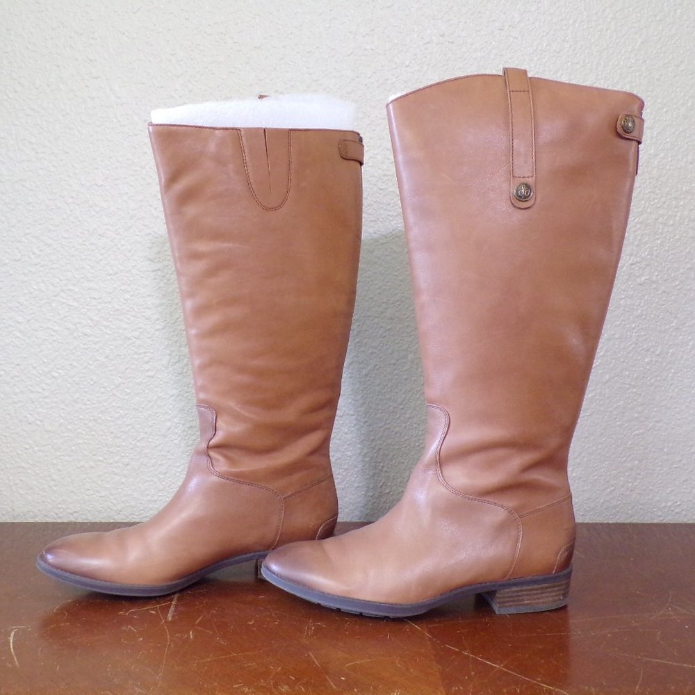 Sam Edelman Penny 2 Wide Calf Leather Boots Women - Picture 3 of 8